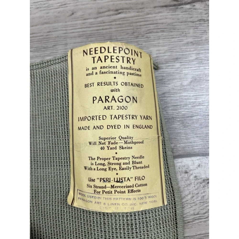 Paragon Needlepoint Tapestry Finished Floral Piece Art. 2100 B 6527 Embroidery